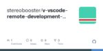 GitHub - stereobooster/v-vscode-remote-development-template